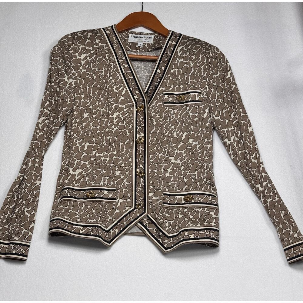 Robert Janan Eva Vintage Couture Size 6 Cheetah Print
